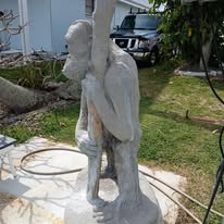 Gorilla Statue before painting