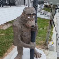 Gorilla Statue after painting by AMG
