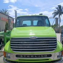 Green Sterling truck freshly repainted